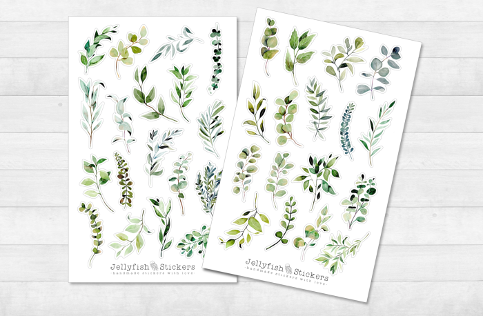 Leaves and Plants Sticker Set